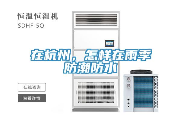 在杭州,怎樣在雨季防潮防水