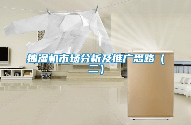 抽濕機市場分析及推廣思路(二)