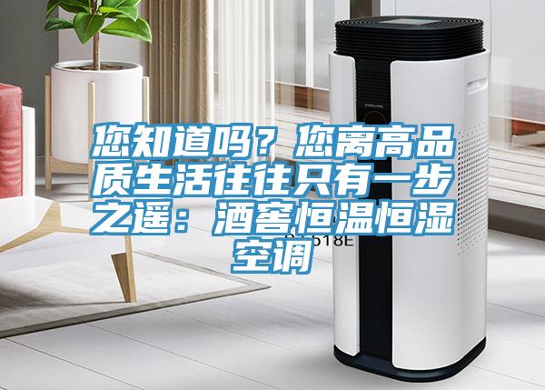 您知道嗎?您離高品質生活往往只有一步之遙:酒窖恒溫恒濕空調