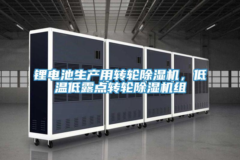鋰電池生產用轉輪除濕機，低溫低露點轉輪除濕機組