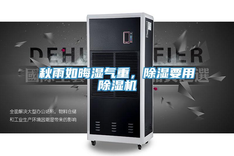 秋雨如晦濕氣重,除濕要用除濕機
