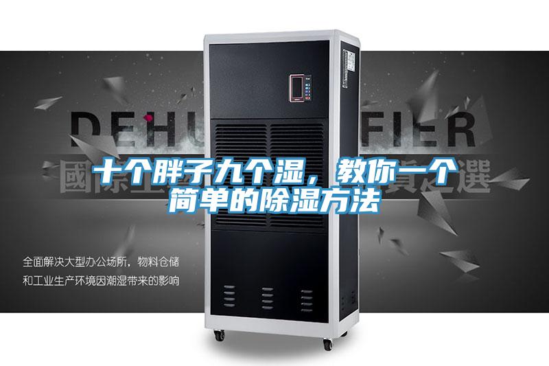 十個胖子九個濕，教你一個簡單的除濕方法