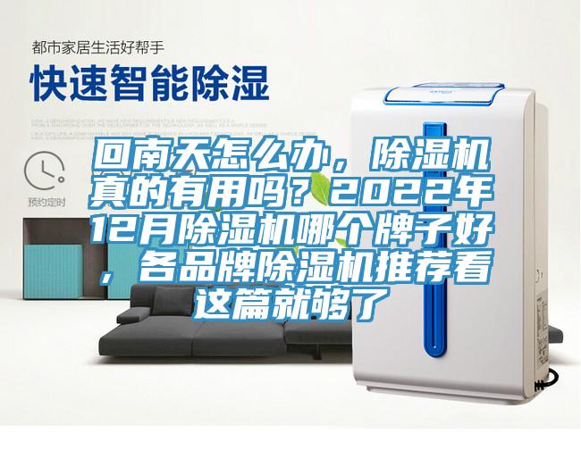 回南天怎么辦，除濕機(jī)真的有用嗎？2022年12月除濕機(jī)哪個(gè)牌子好，各品牌除濕機(jī)推薦看這篇就夠了