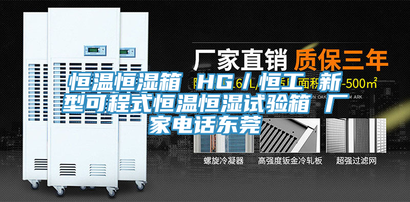 恒溫恒濕箱 HG/恒工 新型可程式恒溫恒濕試驗箱 廠家電話東莞