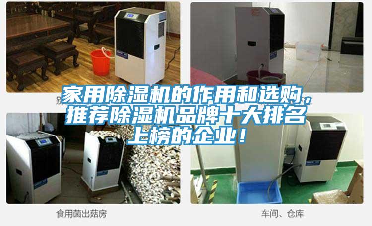 家用除濕機(jī)的作用和選購,推薦除濕機(jī)品牌十大排名上榜的企業(yè)!