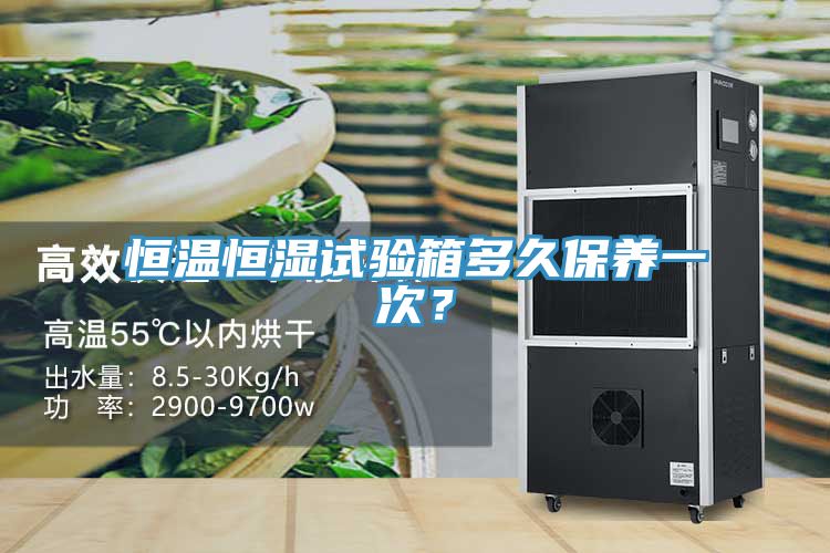 恒溫恒濕試驗箱多久保養(yǎng)一次?