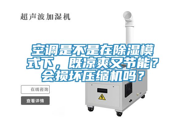 空調(diào)是不是在除濕模式下,既涼爽又節(jié)能?會損壞壓縮機嗎?