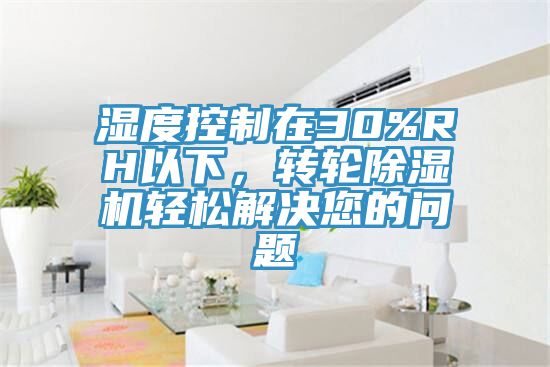 濕度控制在30%RH以下，轉(zhuǎn)輪除濕機(jī)輕松解決您的問(wèn)題
