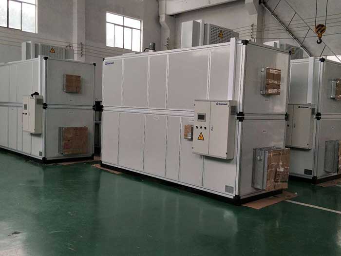 濟(jì)南銘威化工鋰電池鈷酸鋰零下40℃露點(diǎn)，三臺全新風(fēng)轉(zhuǎn)輪除濕機(jī)組